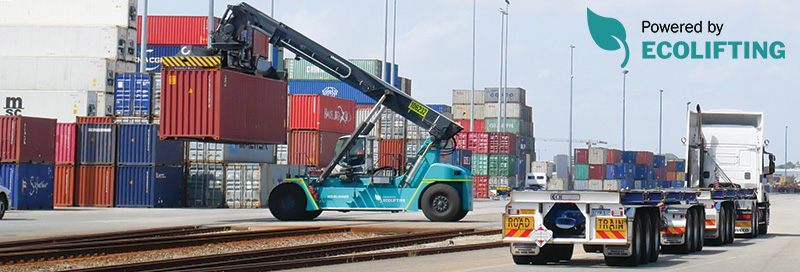 ILS take delivery of Australia's first reach stacker with Flow Drive