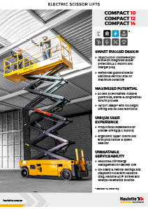 Haulotte Electric Scissor Lift Compact 10, 12, 14 Brochure