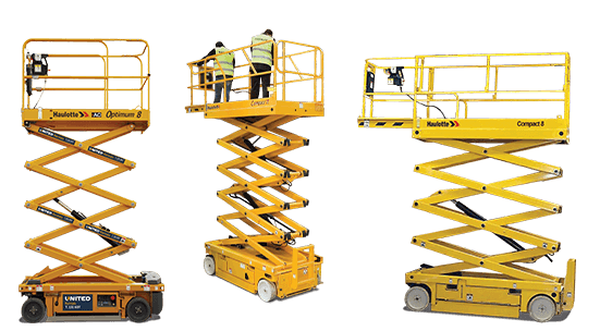 Compact electric scissor lifts