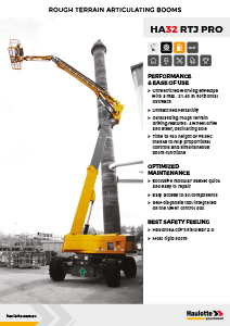 Haulotte Diesel Articulating Boom Lift HA32 RTJ PRO Brochure