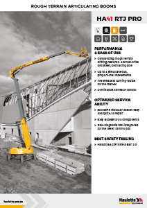 Haulotte Diesel Articulating Boom Lift HA41 RTJ PRO Brochure