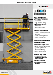 Haulotte Electric Scissor Lift Optimum 8 Brochure